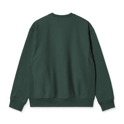 Carhartt WIP American Script Sweat Kale Green  - I0254753GHXX