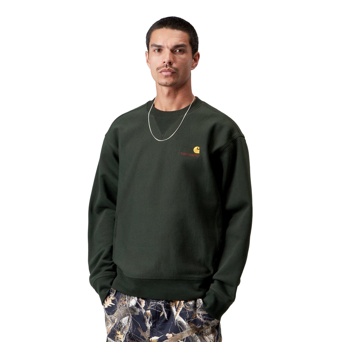 Carhartt WIP American Script Sweat Raven  - I0254753T6XX