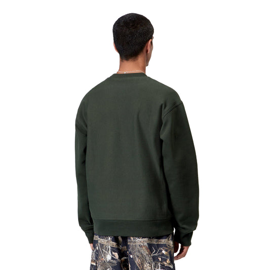 Carhartt WIP American Script Sweat Raven  - I0254753T6XX