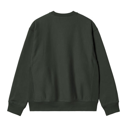 Carhartt WIP American Script Sweat Raven  - I0254753T6XX