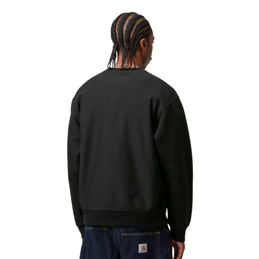Carhartt WIP American Script Sweat Black  - I02547589XX