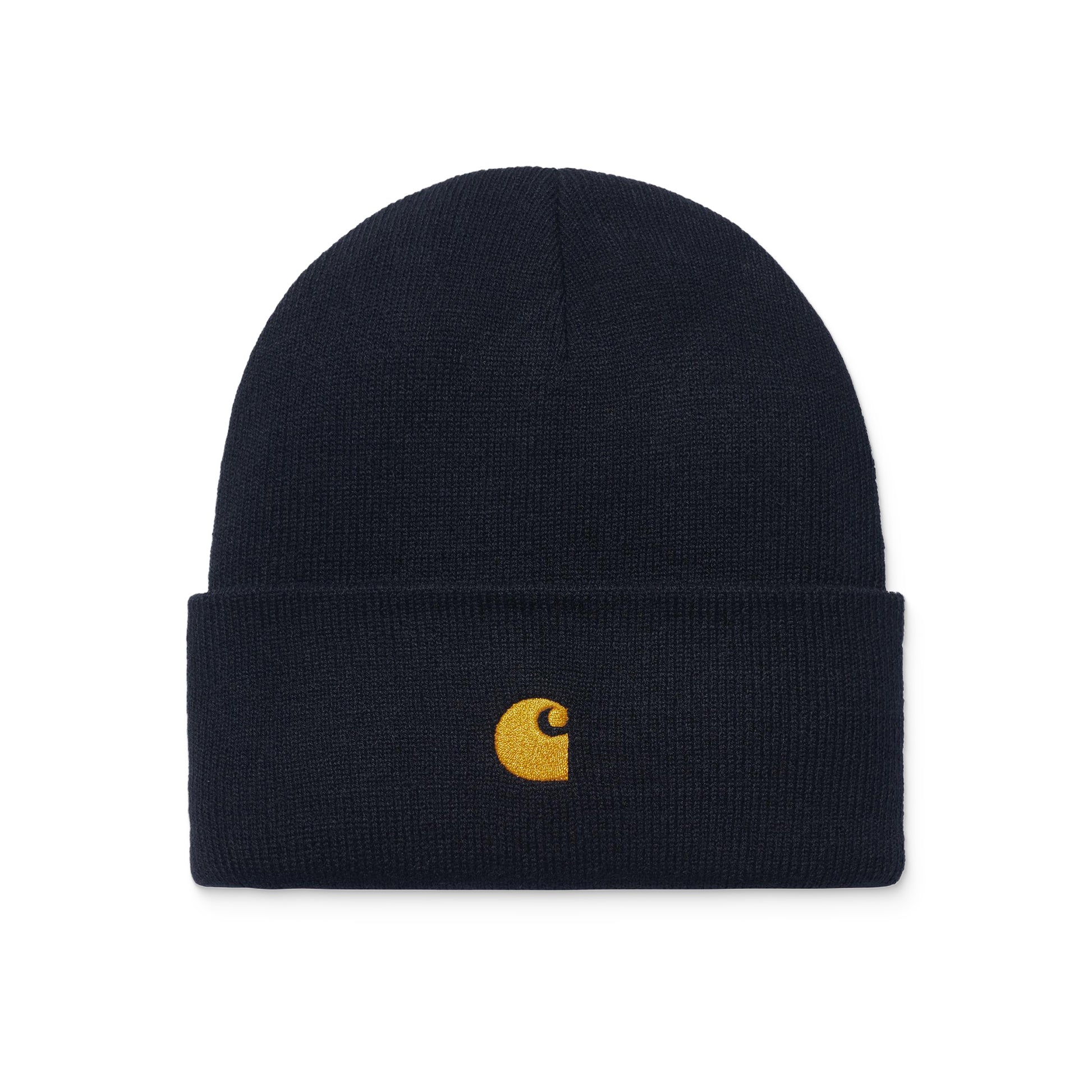 Carhartt WIP Chase Beanie Dark Navy/Gold  - I02622200HXX