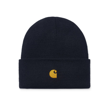 Carhartt WIP Chase Beanie Dark Navy/Gold  - I02622200HXX