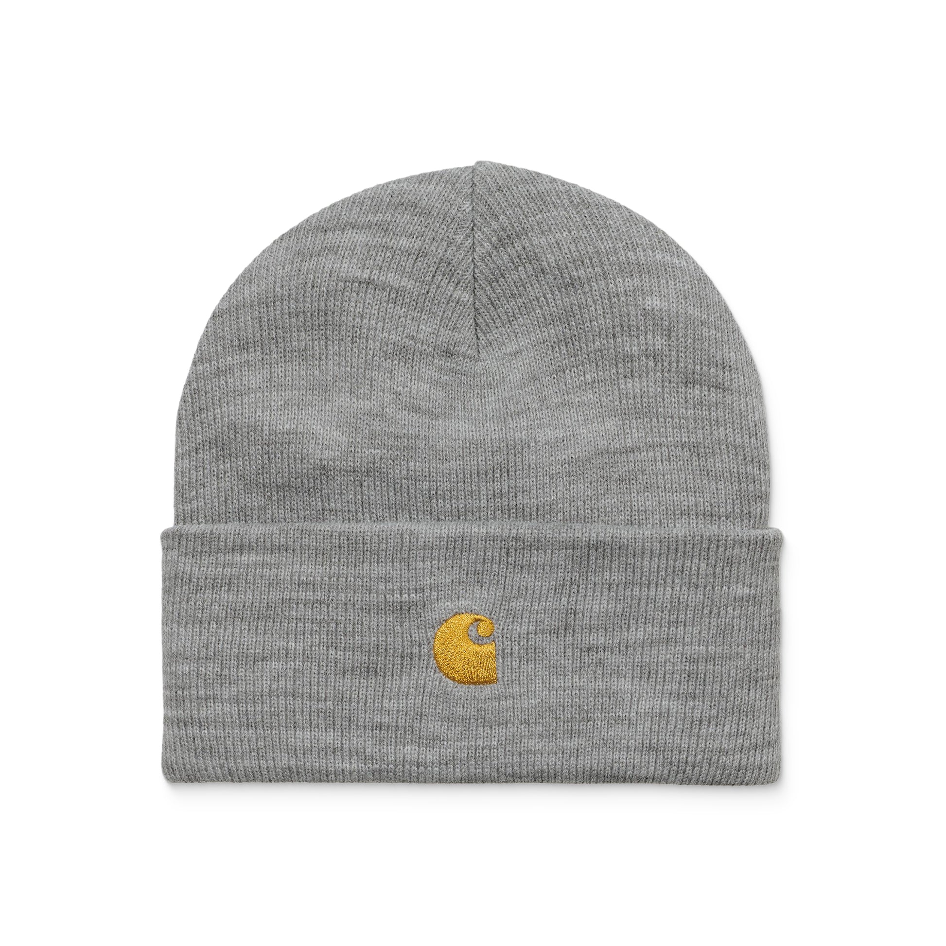 Carhartt WIP Chase Beanie Grey Heather/Gold  - I02622200MXX