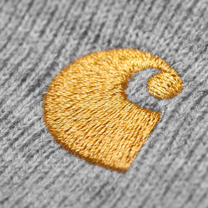 Carhartt WIP Chase Beanie Grey Heather/Gold  - I02622200MXX