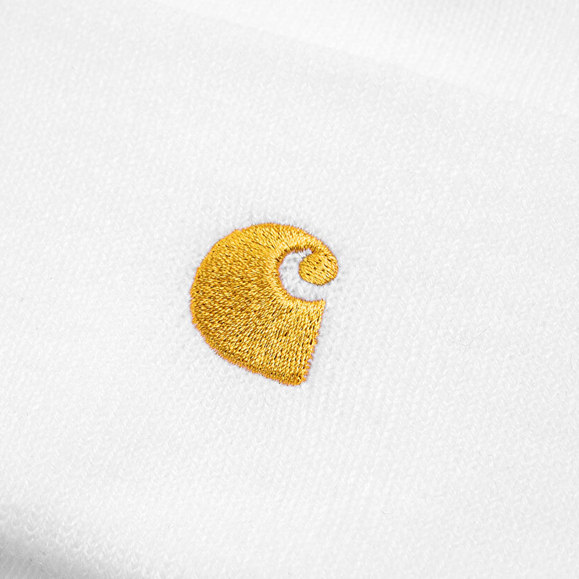 Carhartt WIP Chase Beanie White/Gold  - I02622200RXX