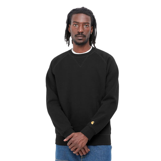 Carhartt Chase Sweat Black/Gold  - I02638300FXX