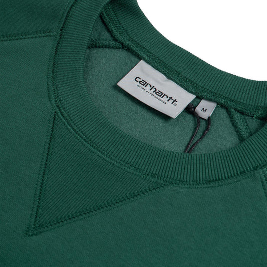 Carhartt WIP Chase Sweat Botanic/Gold  - I0263831GRXX
