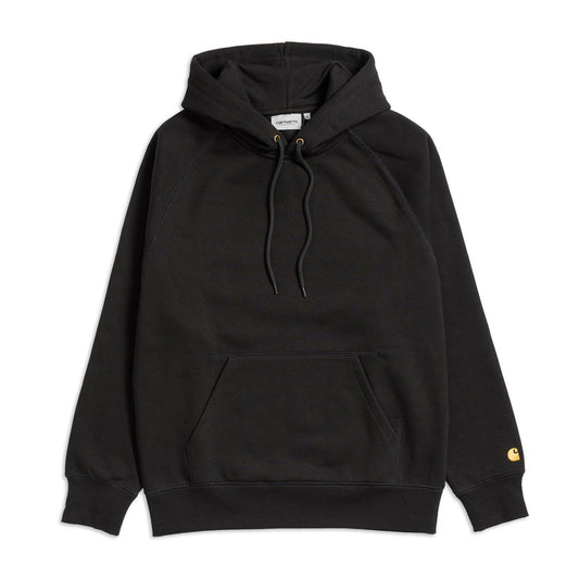 Carhartt Hooded Chase Sweat Black/Gold  - I02638400FXX