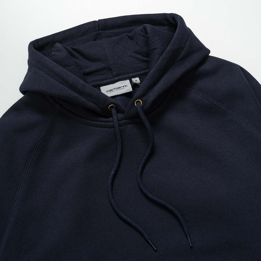 Carhartt Hooded Chase Sweat Dark Navy/Gold  - I02638400HXX