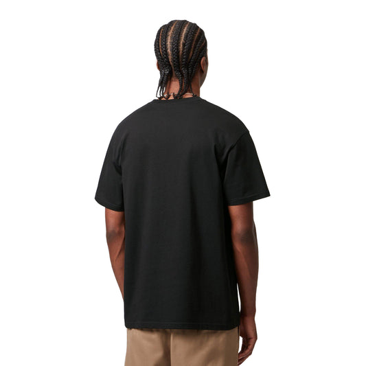 Camiseta Carhartt Chase de manga corta, negra y dorada