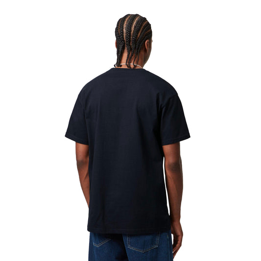 Camiseta Carhartt Chase de manga corta, azul marino oscuro y dorado