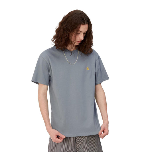 Carhartt WIP S/S Chase T-Shirt Mirror/Gold  - I0263911R2XX
