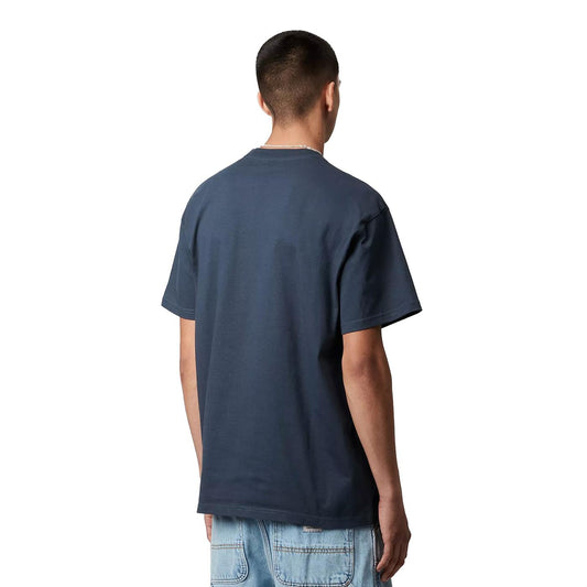 Carhartt WIP S/S Chase T-Shirt Dusky Blue/Gold  - I0263912Q8XX