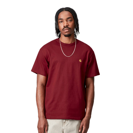 Carhartt WIP S/S Chase T-Shirt Scarlet/Gold  - I02639130QXX