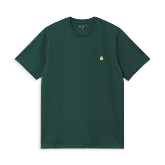 Carhartt WIP S/S Chase T-Shirt Dark Fir/Gold  - I02639130YXX