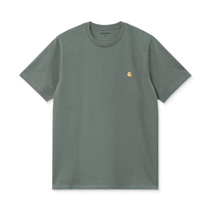Carhartt WIP S/S Chase T-Shirt Velvet Green/Gold  - I0263913H4XX