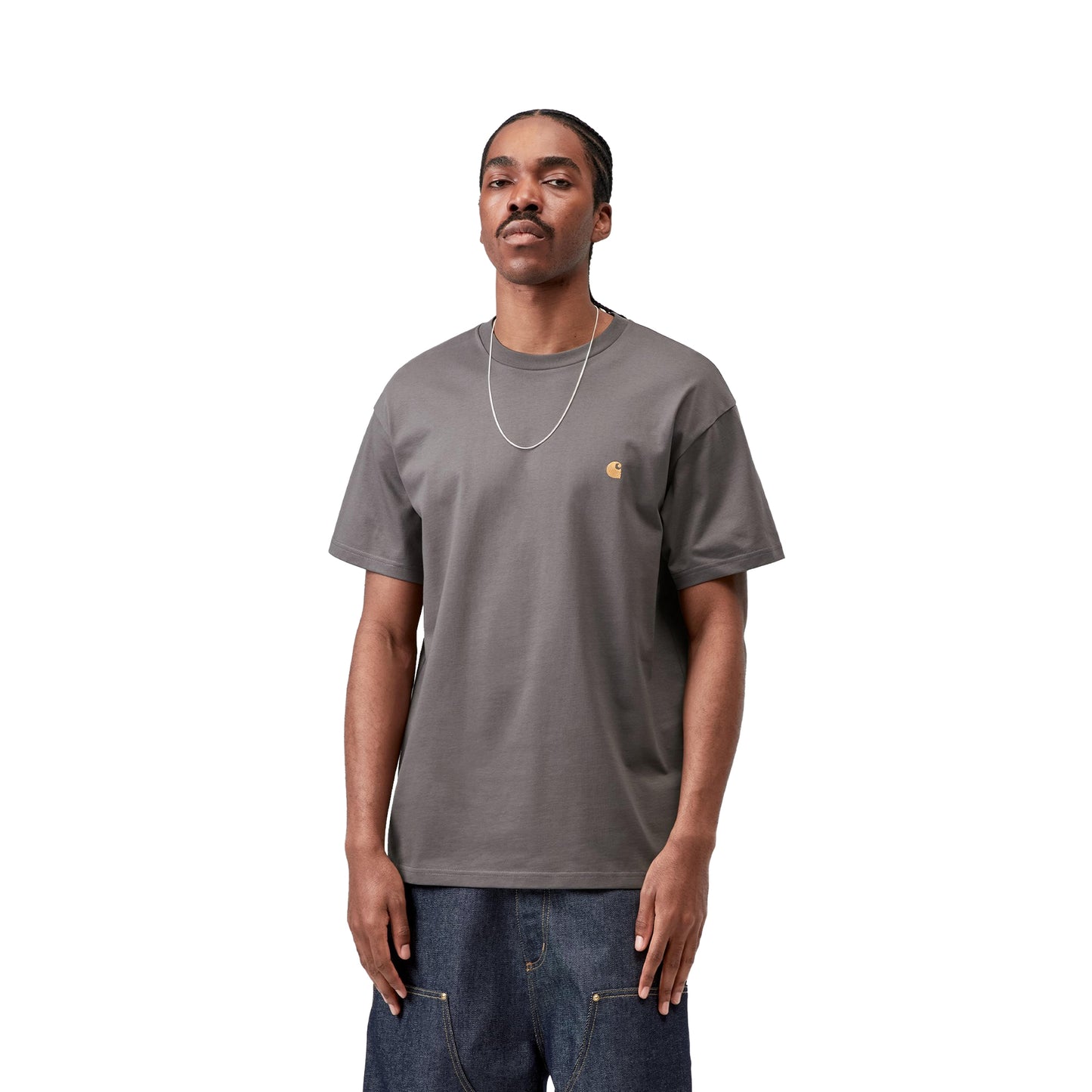 Carhartt WIP S/S Chase T-Shirt Porphyry/Gold  - I0263913H5XX