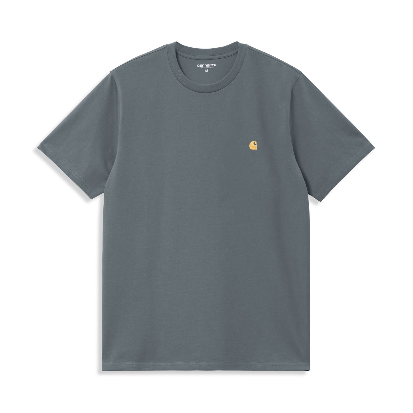 Carhartt WIP S/S Chase T-Shirt Cozy Blue/Gold  - I0263913LPXX