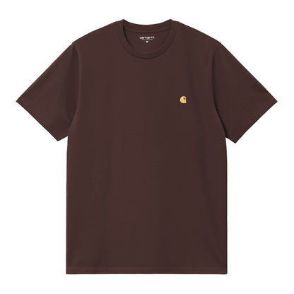 Carhartt WIP S/S Chase T-Shirt Palisander/Gold  - I0263913XEXX