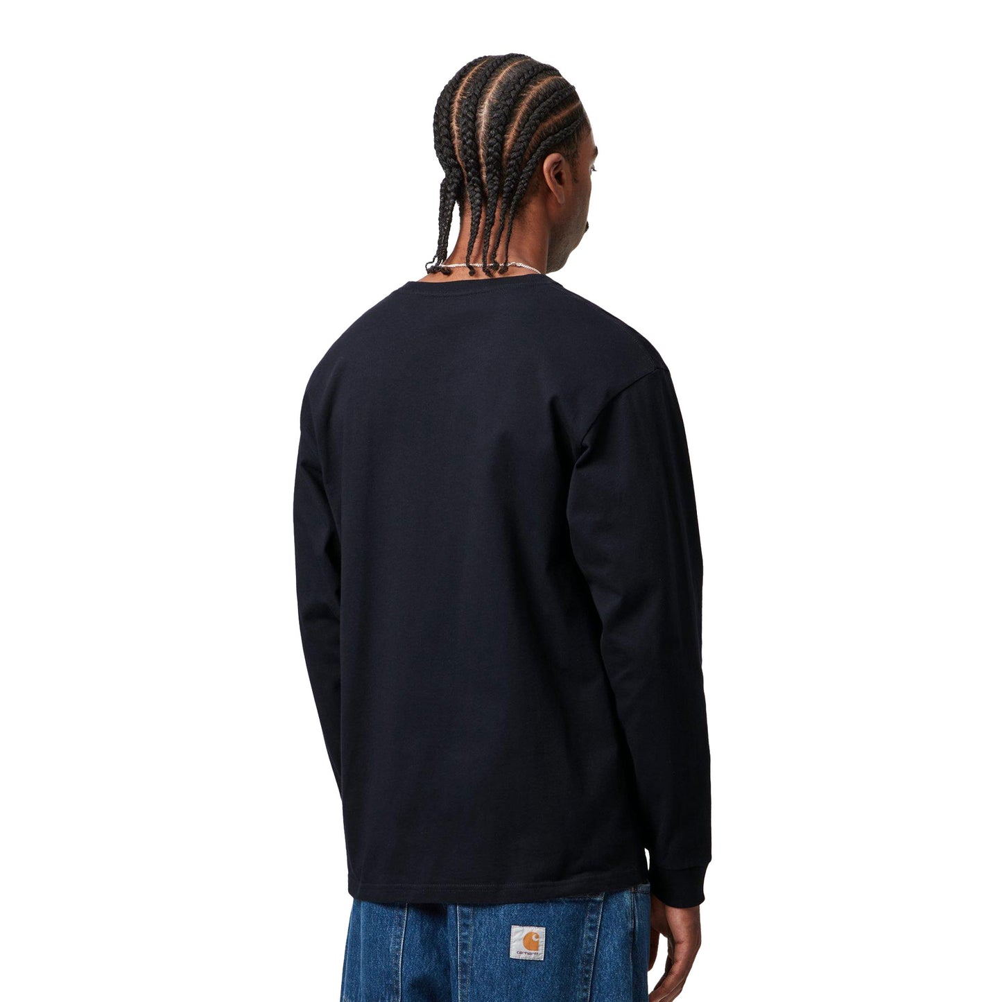 Carhartt L/S Chase T-Shirt Dark Navy/Gold