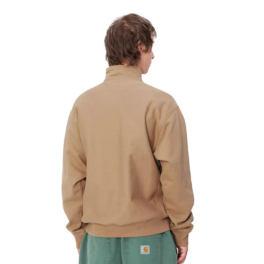Carhartt WIP Half Zip American Script Sweat Peanut  - I0270142FSXX