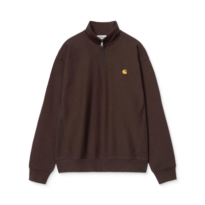 Carhartt WIP Half Zip American Script Sweat Palisander  - I02701433HXX