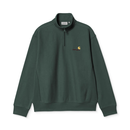 Carhartt WIP Half Zip American Script Sweat Kale Green  - I0270143GHXX
