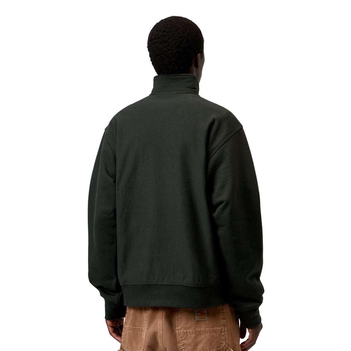 Carhartt WIP Half Zip American Script Sweat Raven  - I0270143T6XX