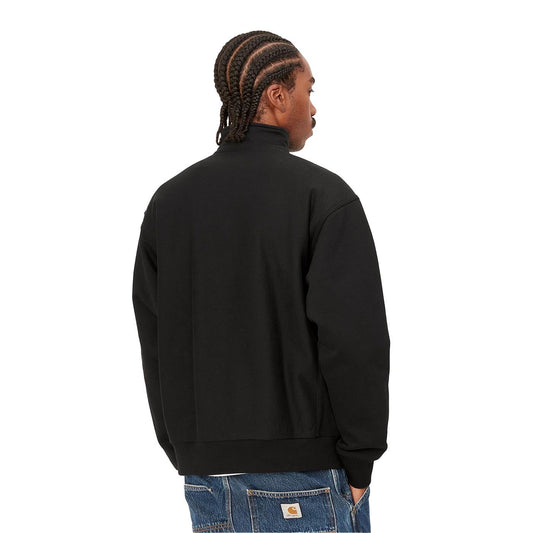 Carhartt WIP Half Zip American Script Sweat Black  - I02701489XX