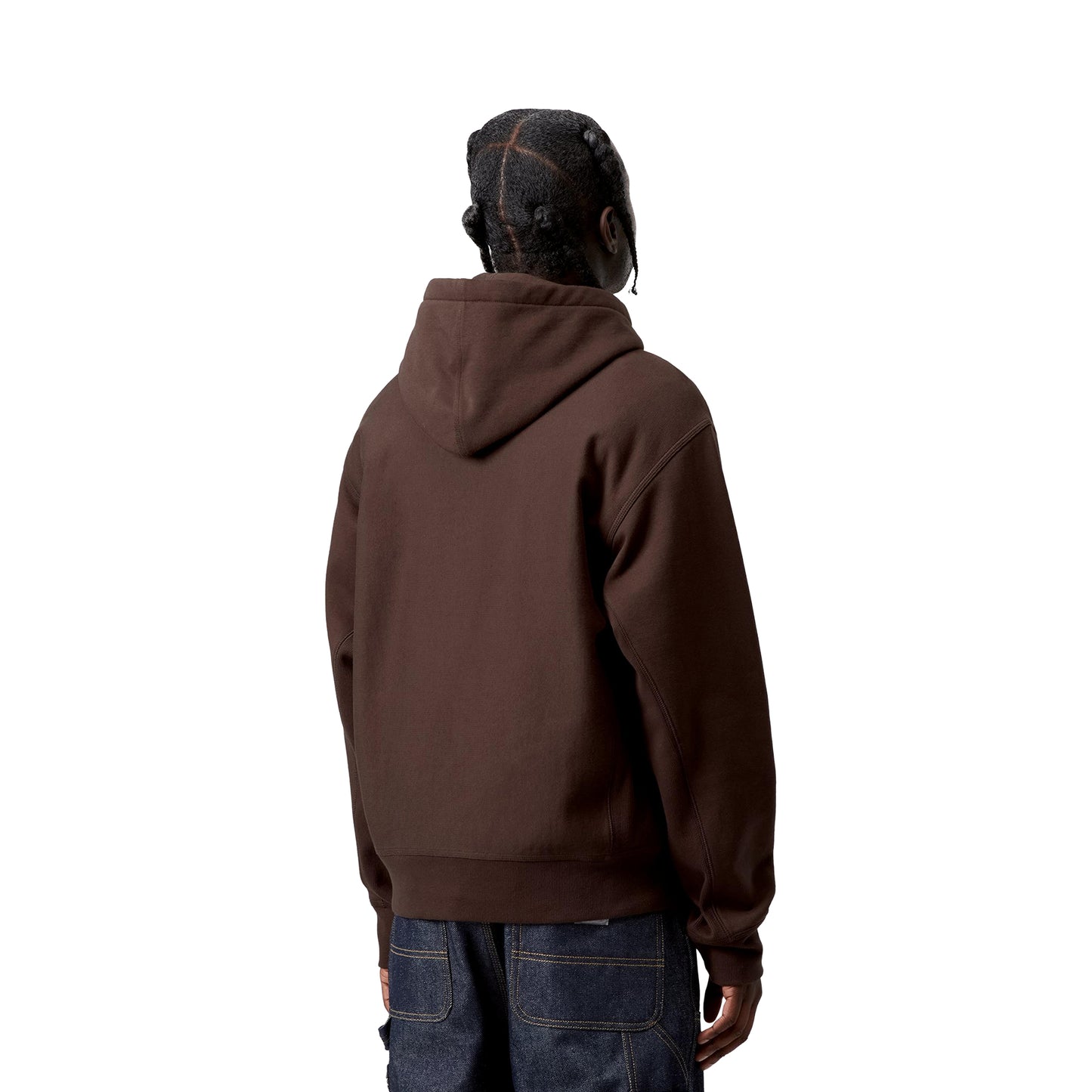 Carhartt WIP Hooded American Script Sweat Palisander  - I02827933HXX