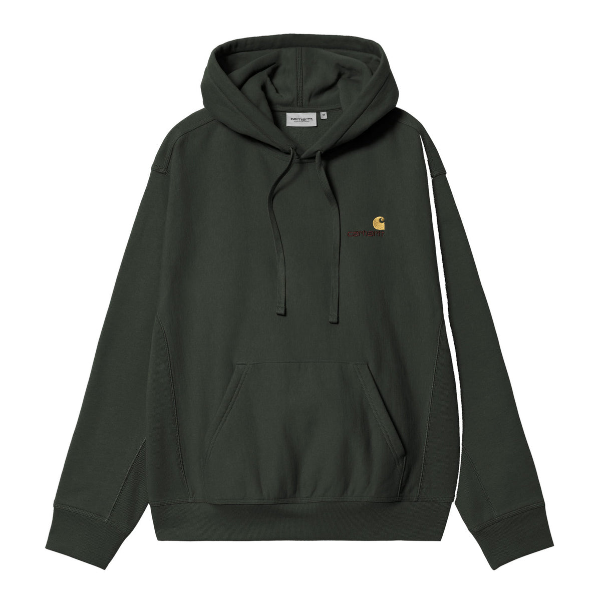 Carhartt WIP Hooded American Script Sweat Raven  - I0282793T6XX