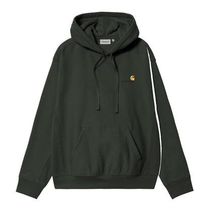 Carhartt WIP Hooded American Script Sweat Raven  - I0282793T6XX