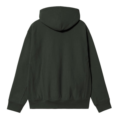 Carhartt WIP Hooded American Script Sweat Raven  - I0282793T6XX