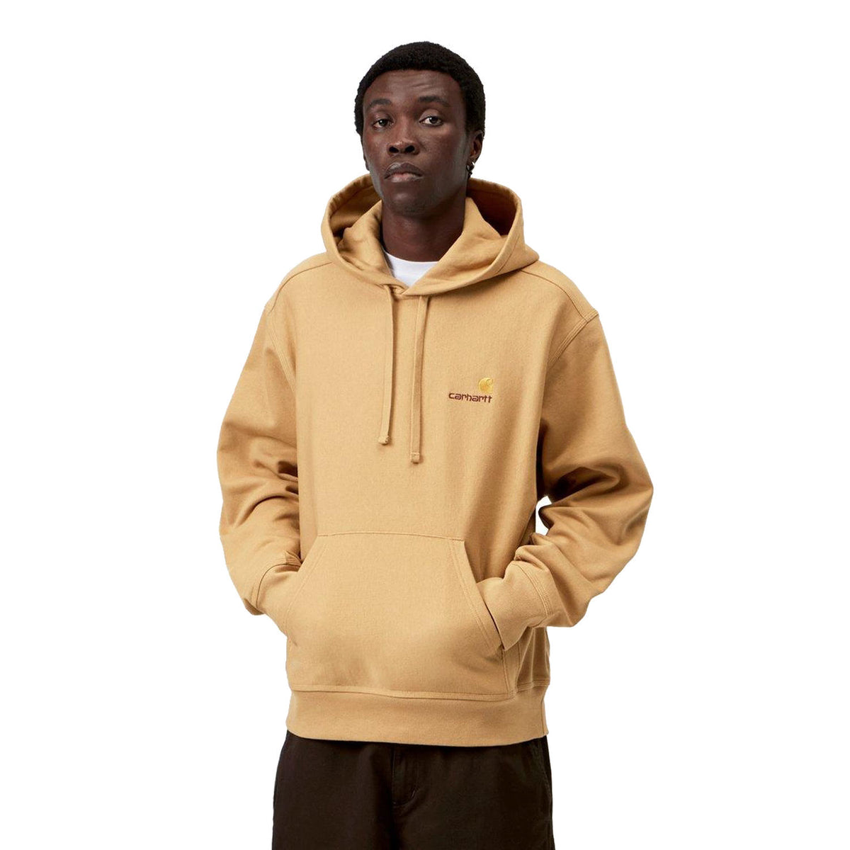 Carhartt WIP Hooded American Script Sweat WIP Dusty Hamilton  - I0282793TFXX