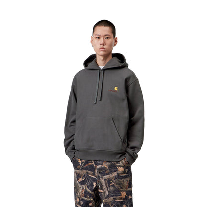 Carhartt WIP Hooded American Script Sweat Graphite  - I02827987XX
