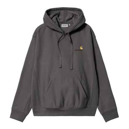 Carhartt WIP Hooded American Script Sweat Graphite  - I02827987XX