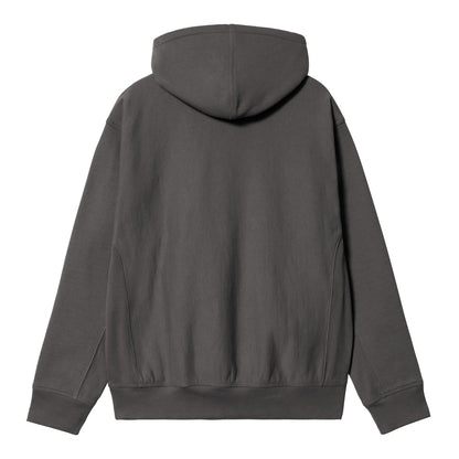 Carhartt WIP Hooded American Script Sweat Graphite  - I02827987XX