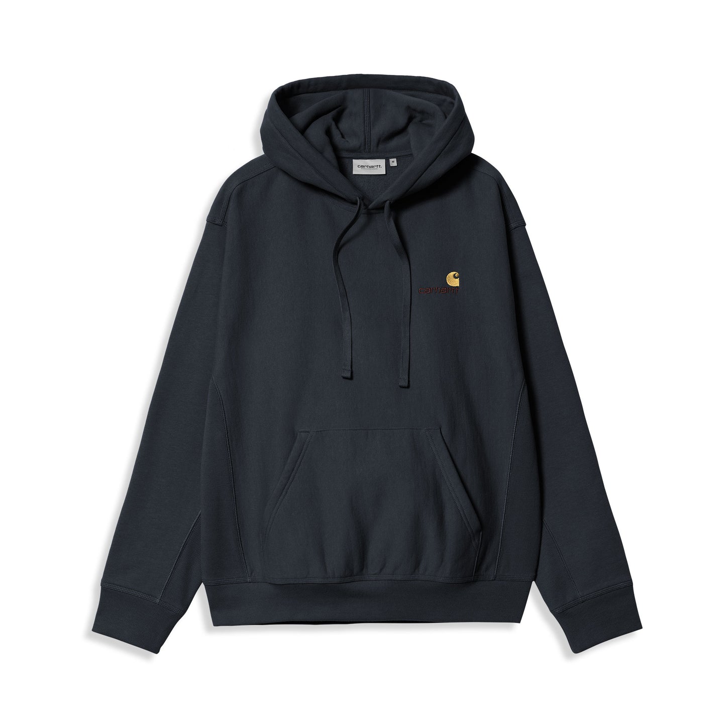 Carhartt WIP Hooded American Script Sweat Deep Night  - I028279J0XX