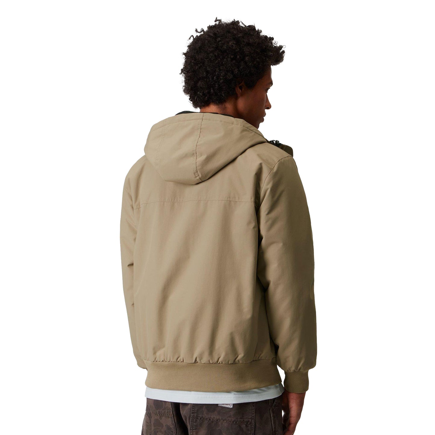 Carhartt WIP Hooded Sail Jacket Leather/Black  - I0284360DKXX