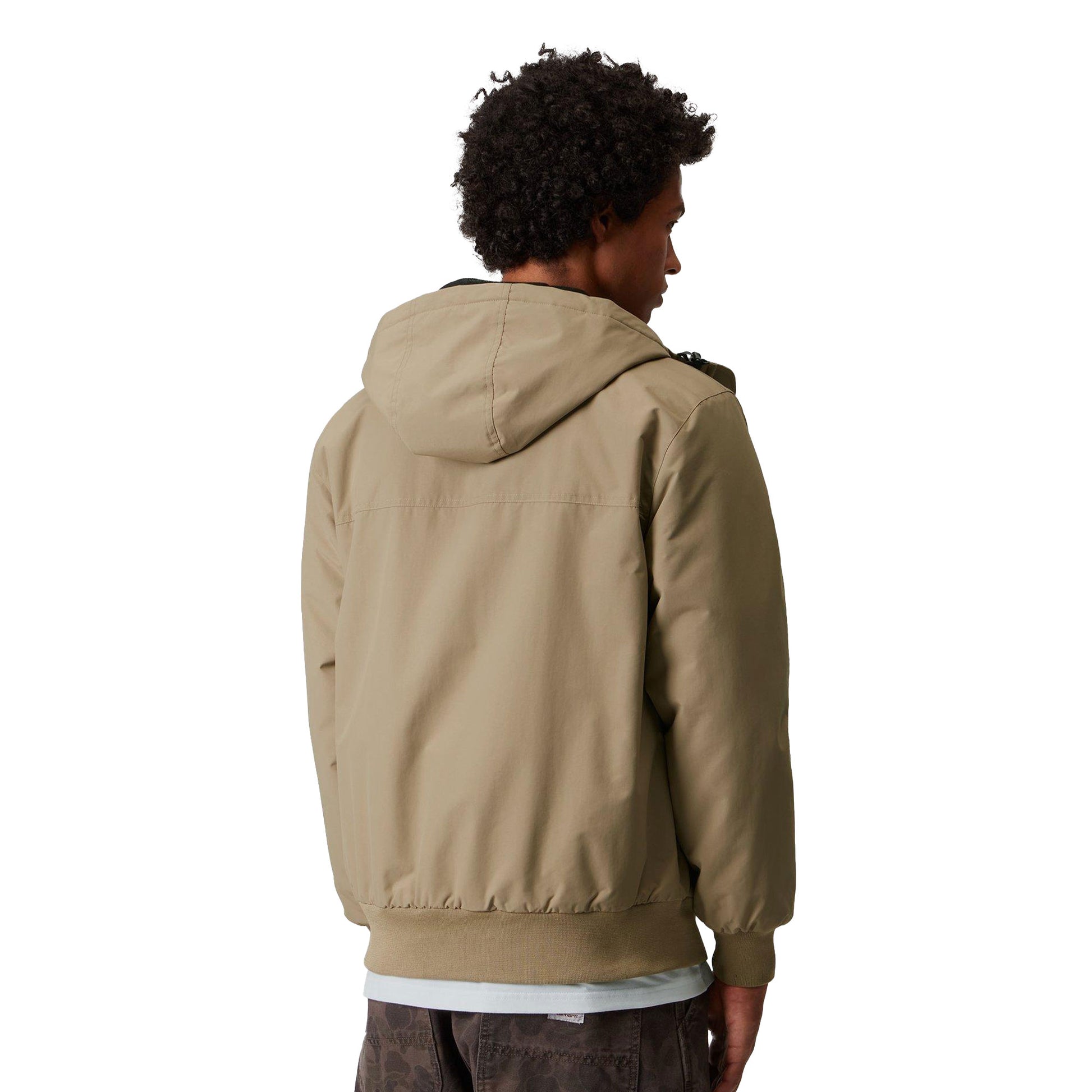 Carhartt WIP Hooded Sail Jacket Leather/Black  - I0284360DKXX