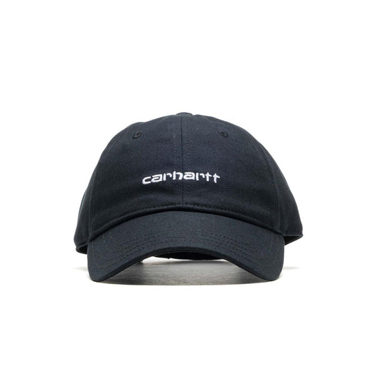 Carhartt Canvas Script Cap Black/White  - I0288760D2XX