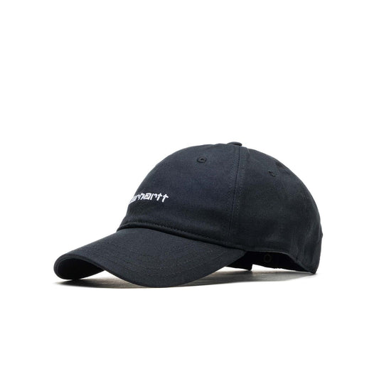 Carhartt Canvas Script Cap Black/White  - I0288760D2XX