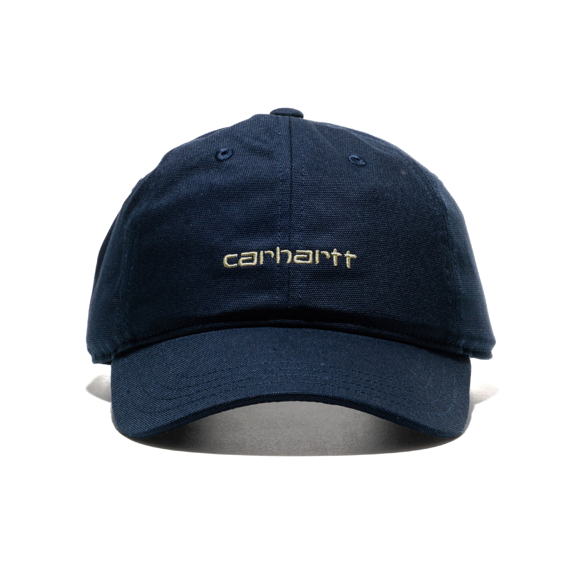 Carhartt WIP Canvas Script Cap Deep Night/Gentle Green  - I0288763PLXX