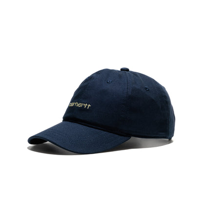 Carhartt WIP Canvas Script Cap Deep Night/Gentle Green  - I0288763PLXX