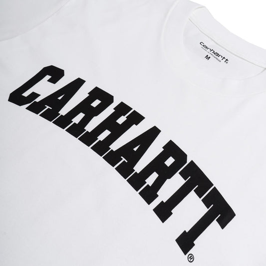 Carhartt S/S University T-Shirt White/Black  - I02899000AXX