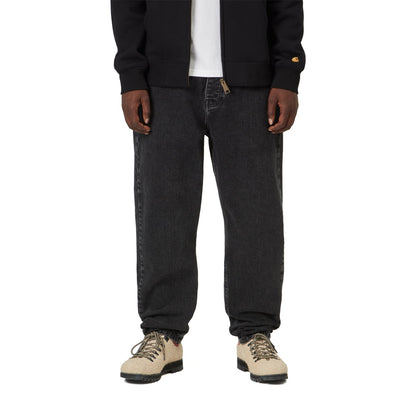 Carhartt WIP Newel Pant Black stone washed  - I0292088906