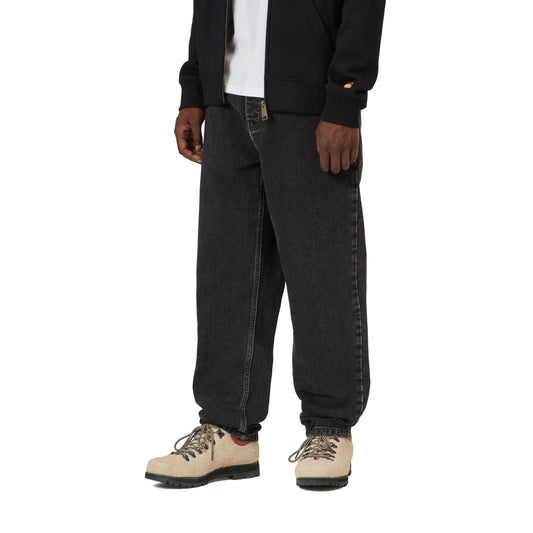 Carhartt WIP Newel Pant Black stone washed  - I0292088906