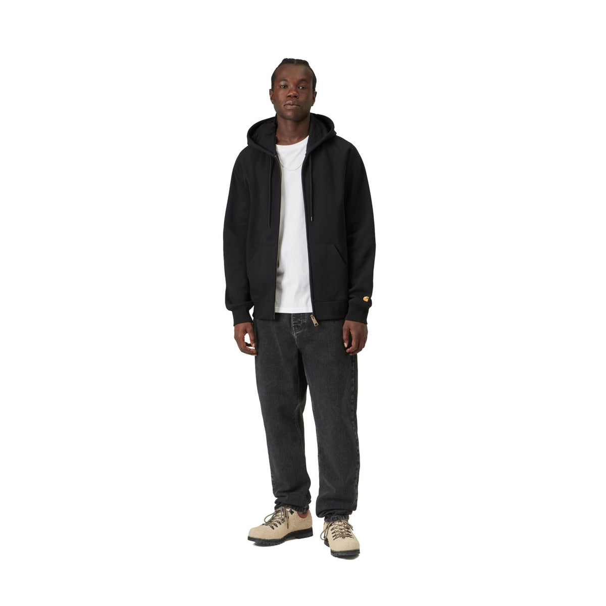 Carhartt WIP Newel Pant Black stone washed  - I0292088906