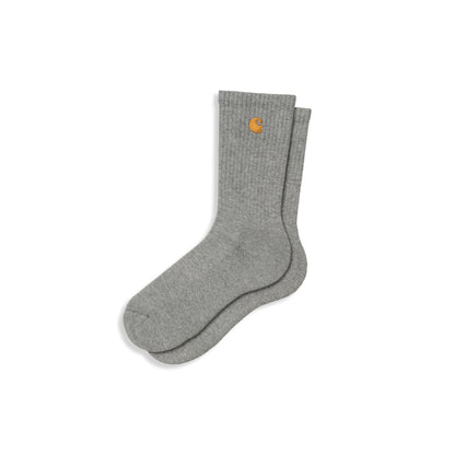 Carhartt WIP Chase Socks Grey Heather/Gold  - I02942100MXX